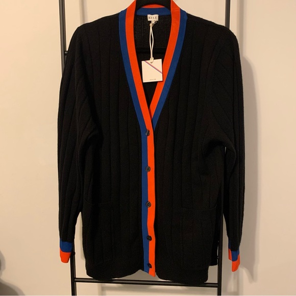 Kule The Sinclair Cashmere Button Cardigan in Black New with tags - Picture 4 of 13